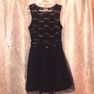 Beautiful cocktail dress with silver sequins